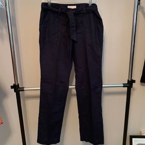 Navy linen pants